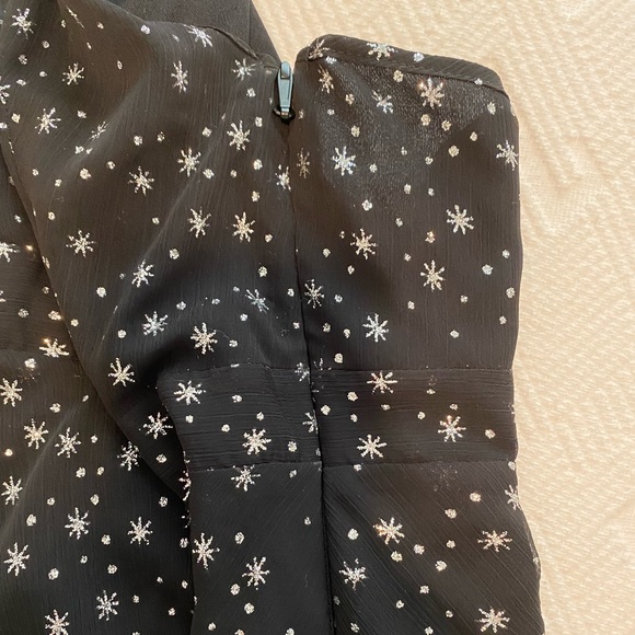 Topshop Glittery Star Print Halter Dress - Size 2 - Picture 3 of 7